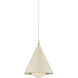 Jolene 1 Light 13 inch Aged Brass and Textured Bisque Pendant Ceiling Light